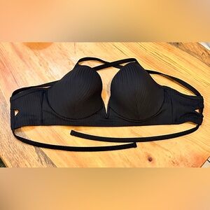 New Black Underwire 38DD Bikini Top